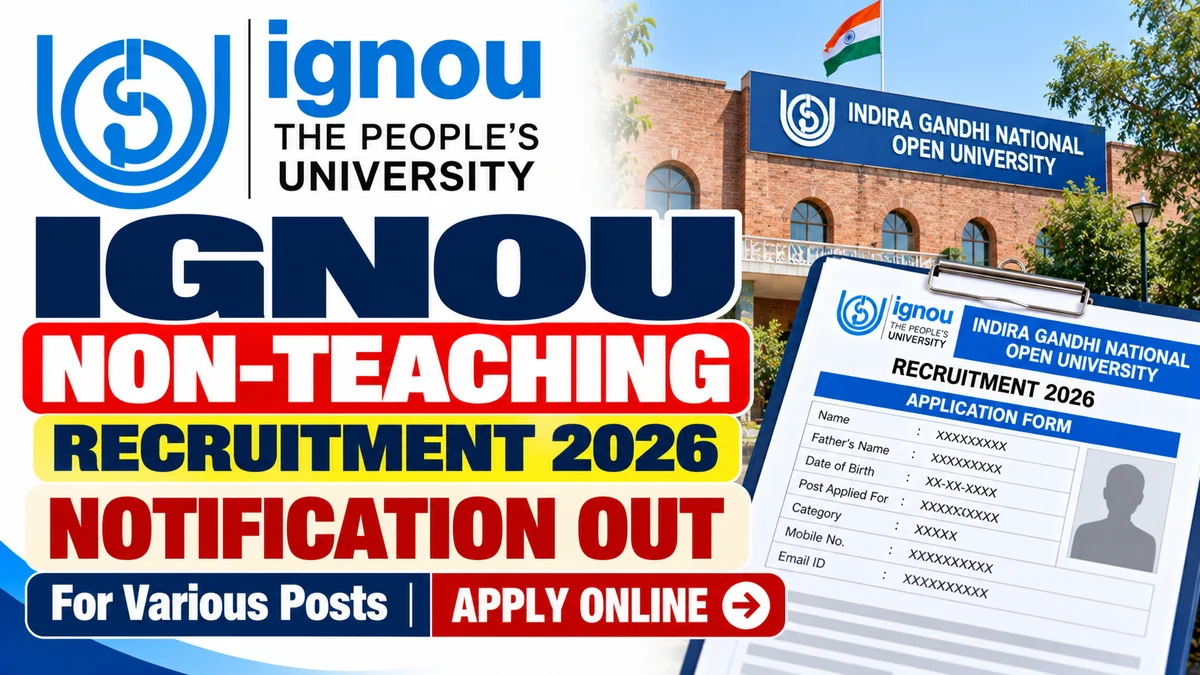 IGNOU Non-Teaching Recruitment 2026