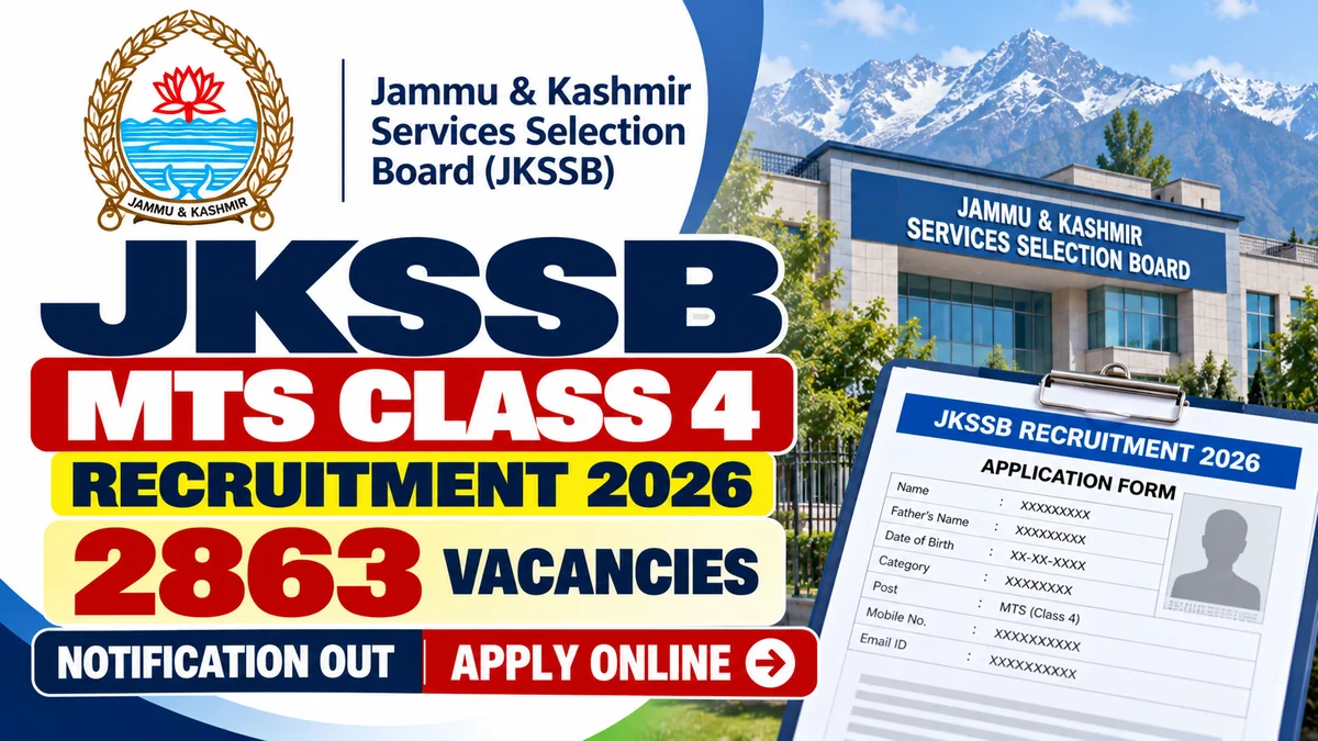 JKSSB MTS Class 4 Recruitment 2026
