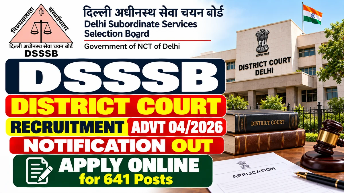 DSSSB District Court Recruitment Advt 04/2026