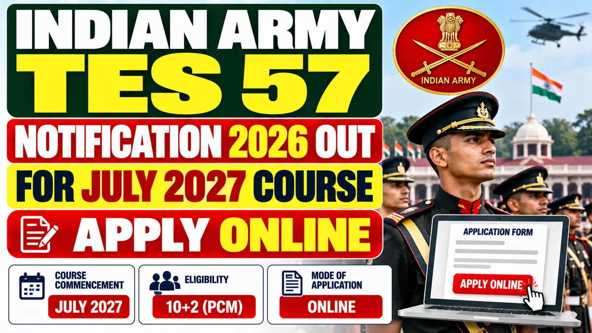 Indian Army TES 57 Notification 2026