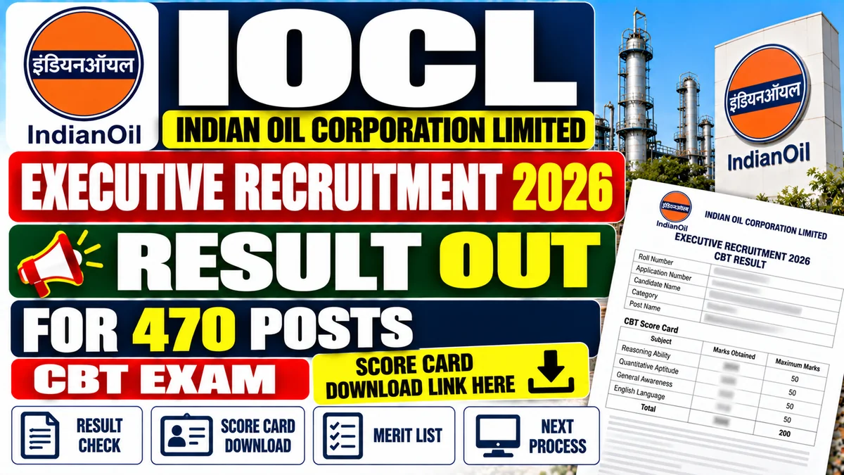 IOCL Executive Result 2026 OUT