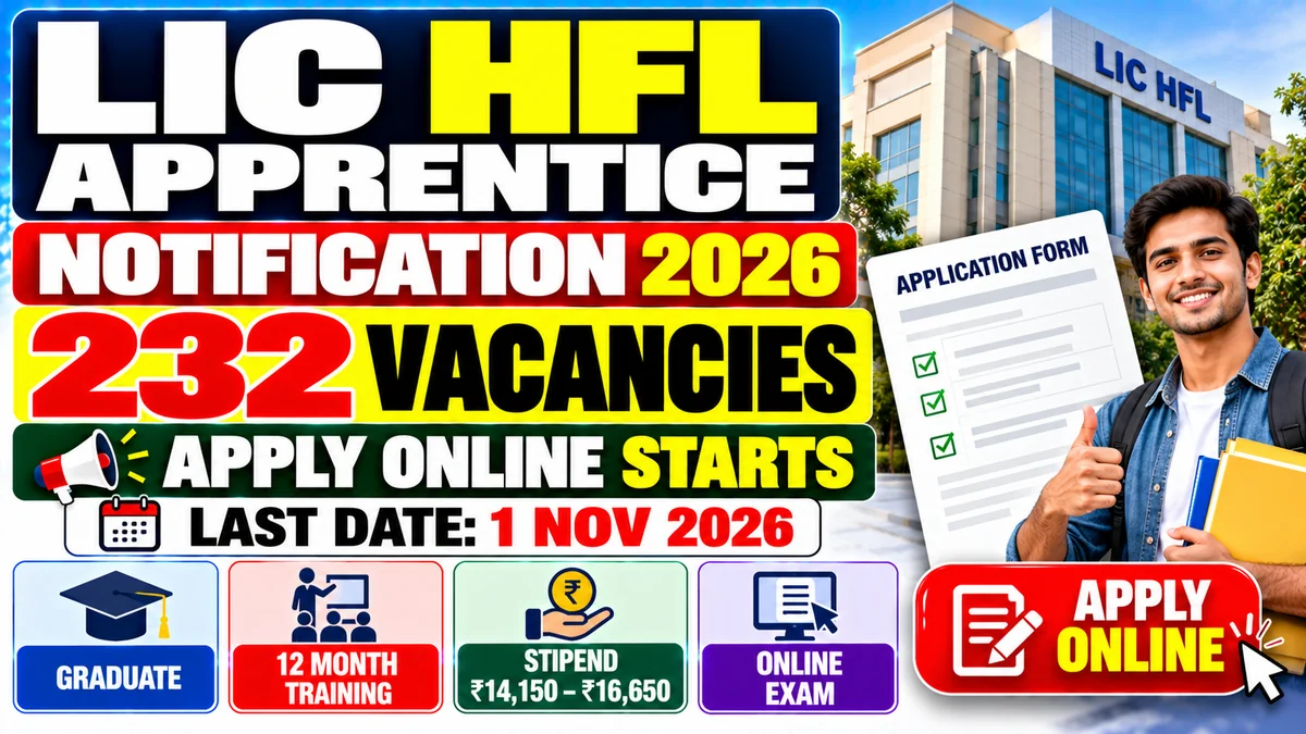 LIC HFL Apprentice Recruitment 2026
