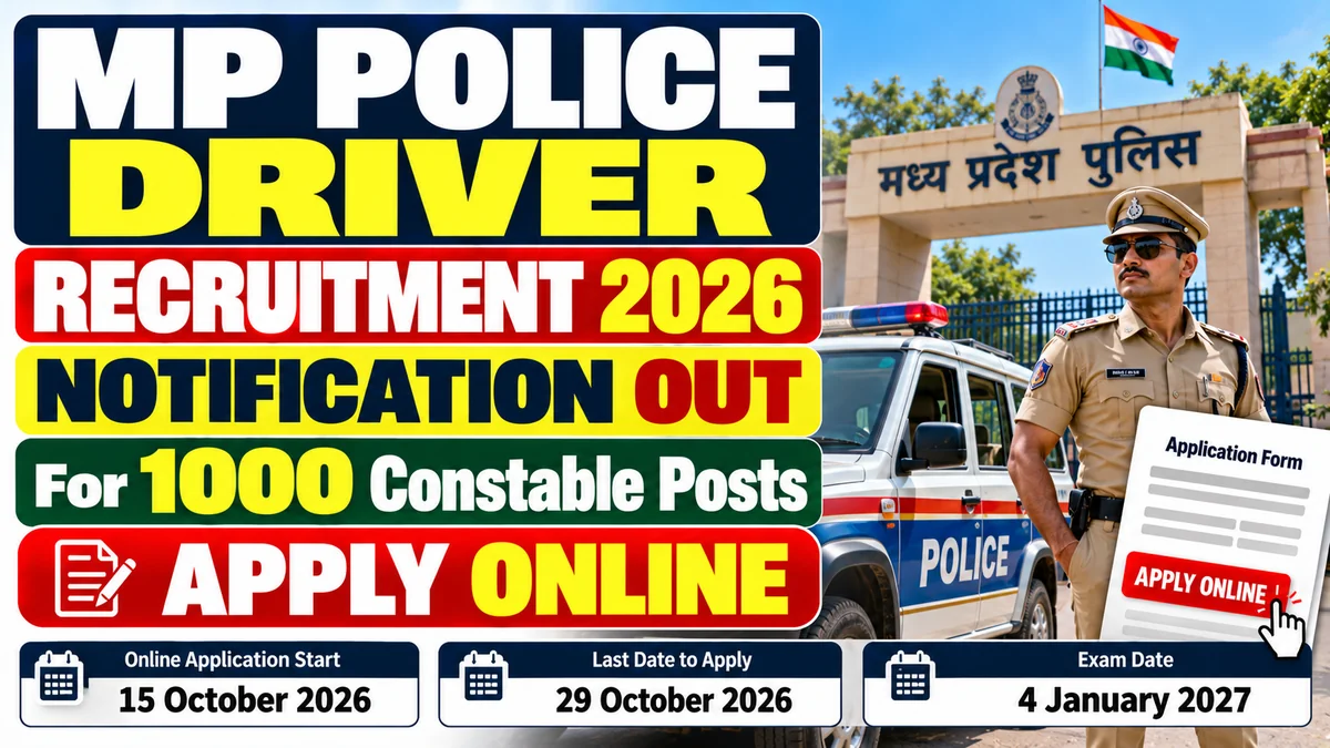MP Police Driver Recruitment 2026