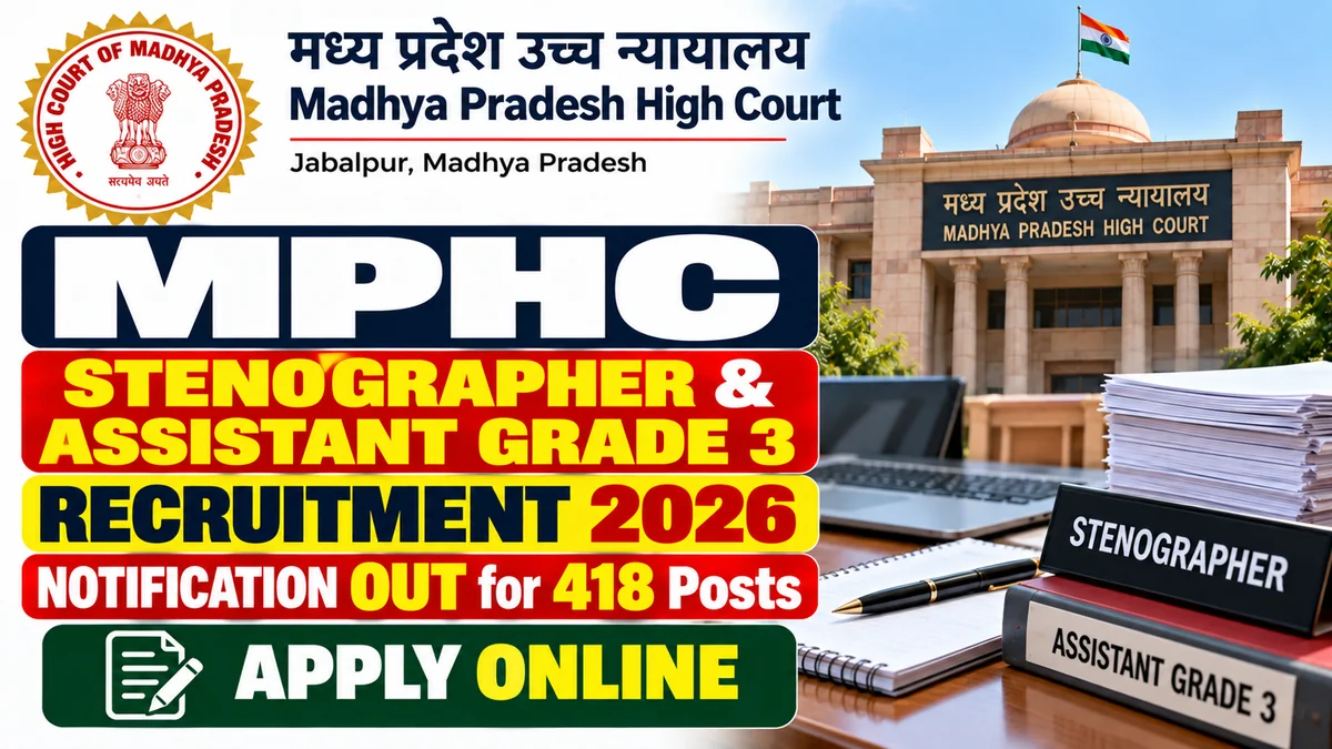 MPHC Stenographer and Assistant Grade 3 Recruitment 2026