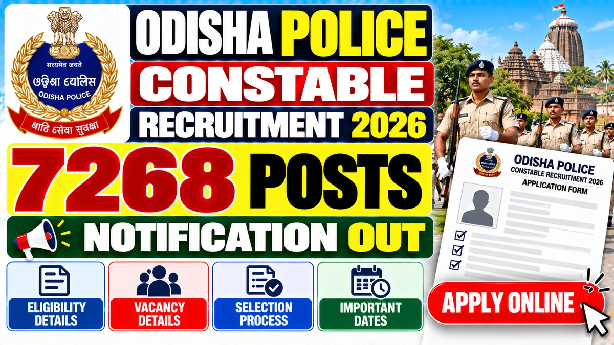 Odisha Police Constable Recruitment 2026