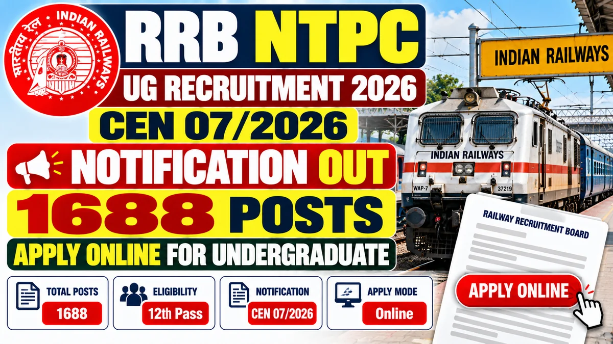 RRB NTPC UG Recruitment 2026