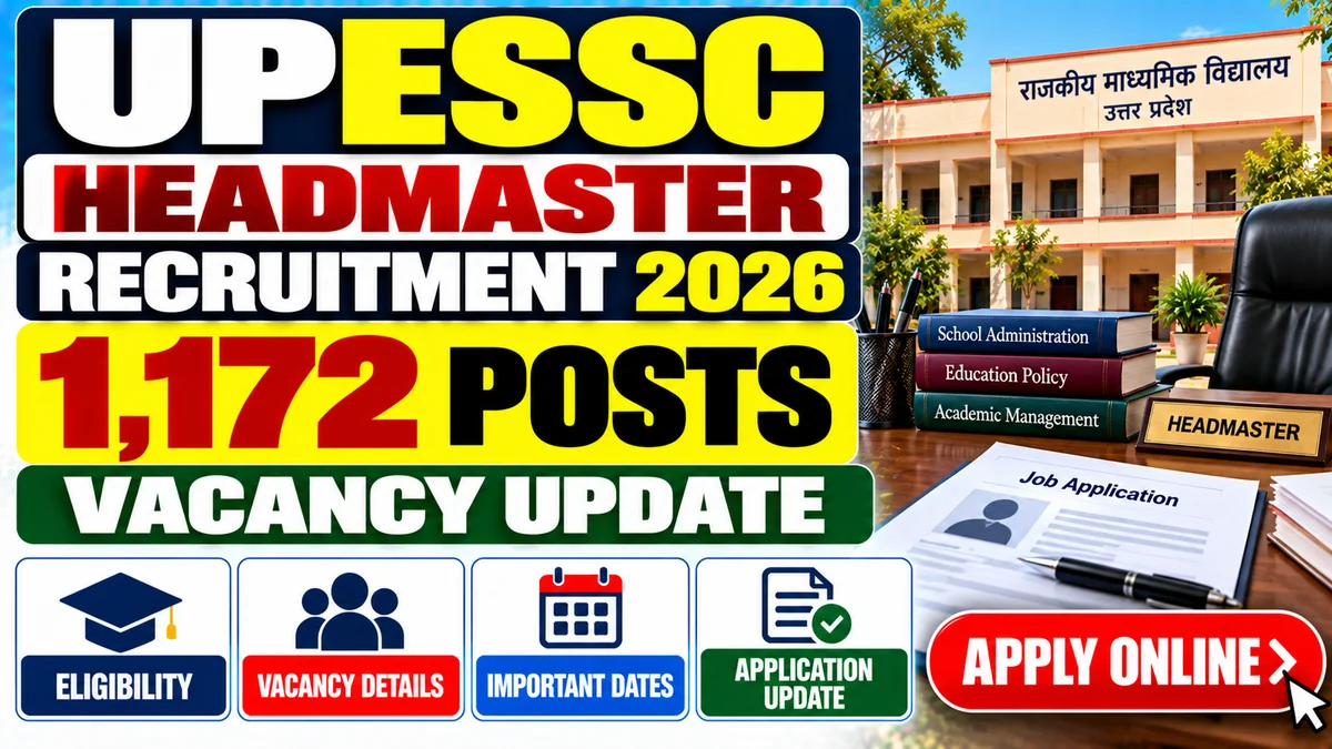 UPESSC Headmaster Recruitment 2026